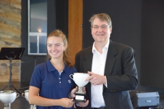 Milla Mastronardi from Sunset Mastronardi Produce accepts the Best Red Bell Pepper Award