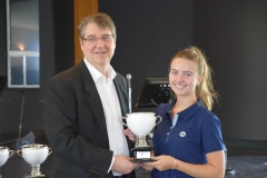 Milla Mastronardi from Sunset Mastronardi Produce accepts the Best Specialty Bell Pepper Award