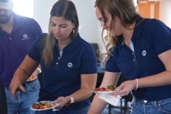 Attendees of the Greenhouse Competition Awards enjoy some of Chef's creations