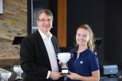 Milla Mastronardi from Sunset Mastronardi Produce accepts the Best Specialty Berry Award